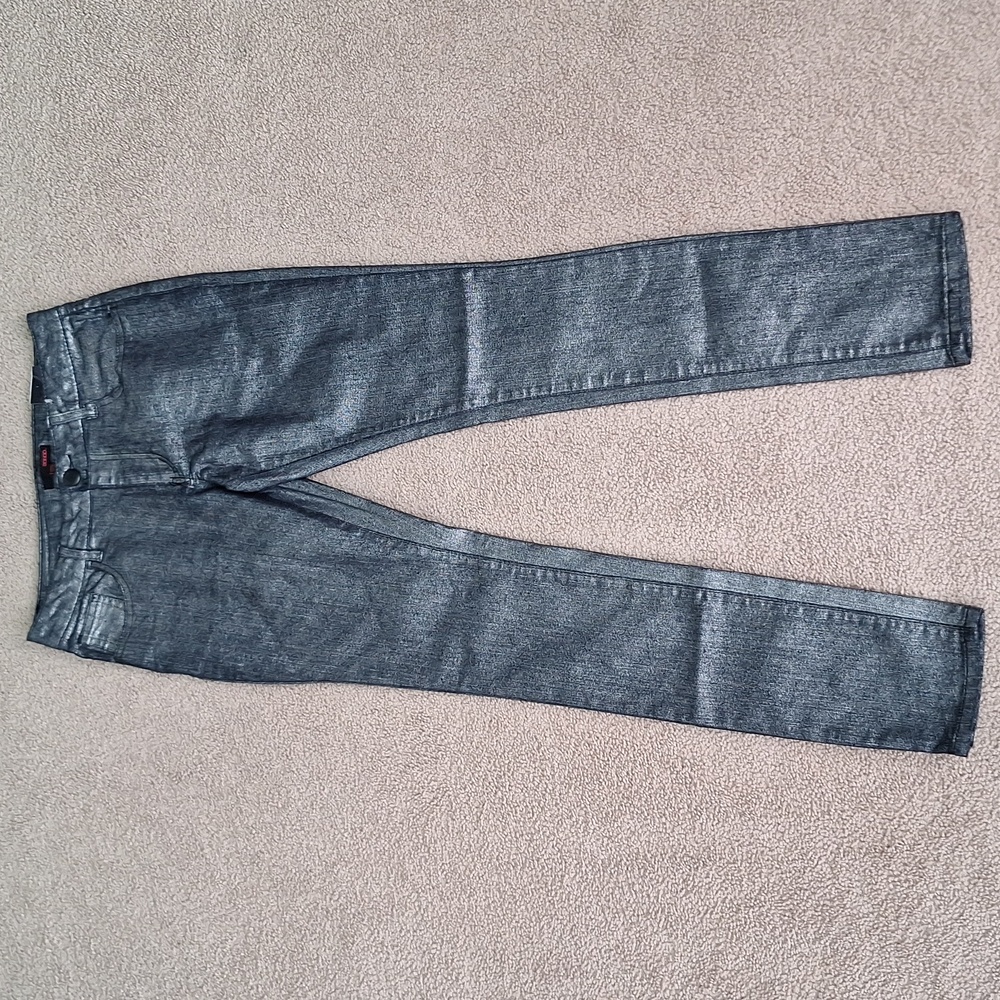 BONGO Blue Metallic  Skinny Jeans. Size 3 NWT